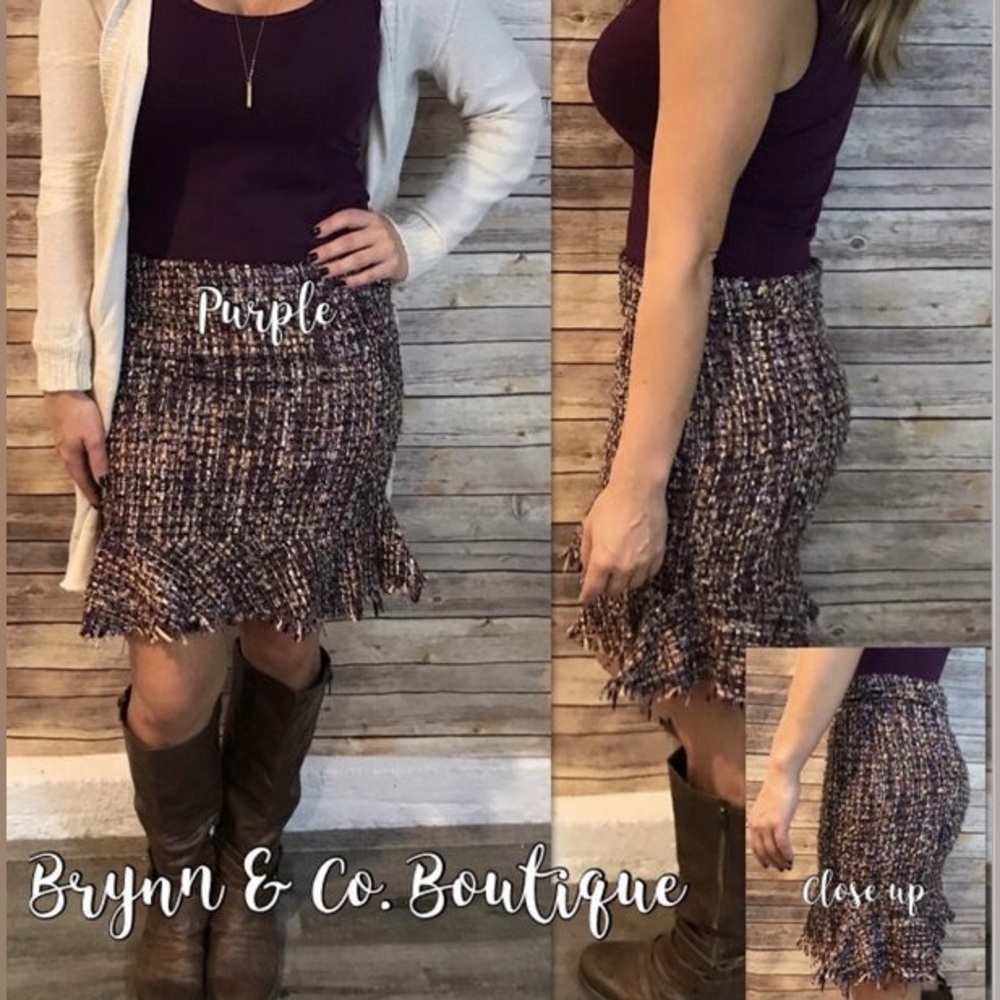 Gorgeous Tweed Skirt for fall